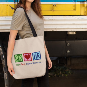 Bolsa Tote Recursos Humanos Paz Amor HR