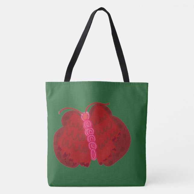 Bolsa Tote Red Angel Butterfly (Frente)