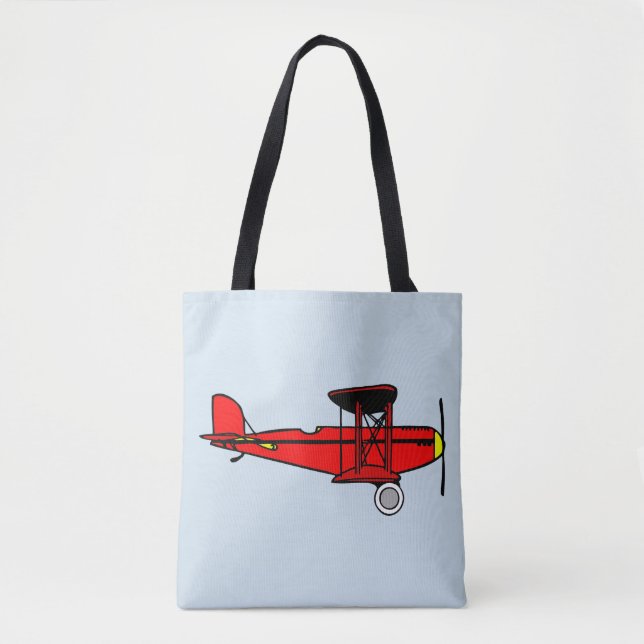 Bolsa Tote Red Biplane (Frente)