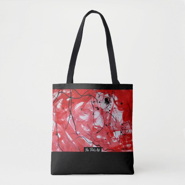 Bolsa Tote RED&BLACK SCRIBBLE: Tasche (Frente)