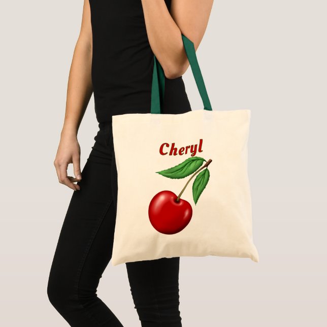 Bolsa Tote Red Cherry Personalizado Orçamento (Frente (produto))