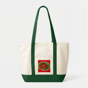 Bolsa Tote Red Clematis Felry Natal