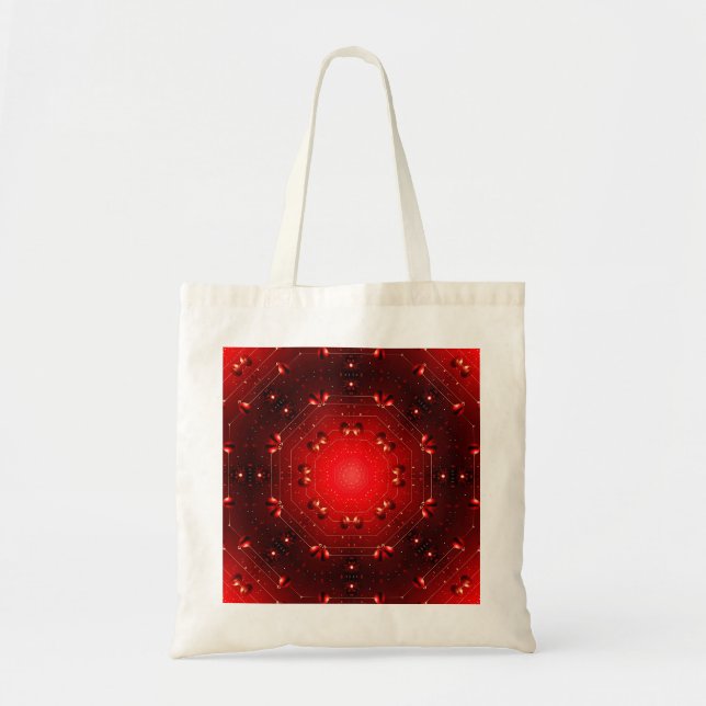 Bolsa Tote Red Decorative Tote Bag (Frente)
