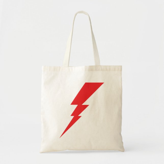 Bolsa Tote Red Flash Lightning Bolt (Frente)
