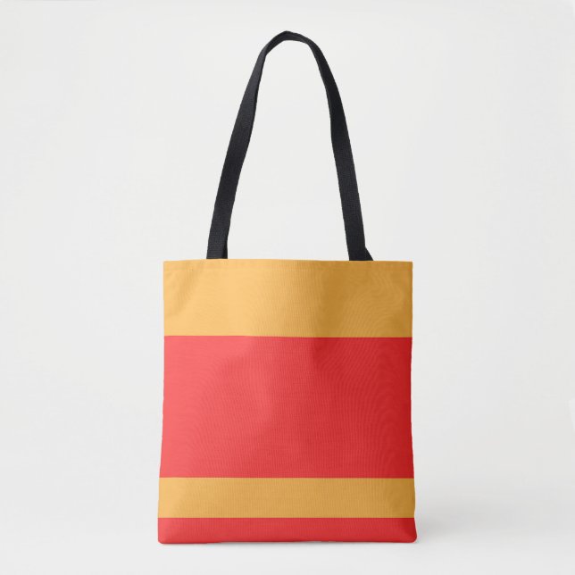 Bolsa Tote Red Gold Color Block  (Frente)