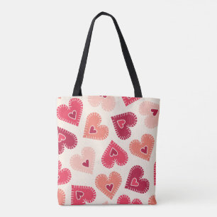 Bolsa Tote Red Heart Charm Bag