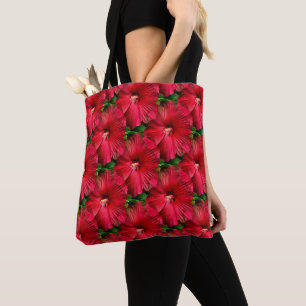 Bolsa Tote Red Hibiscus.......