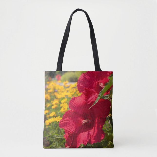 Bolsa Tote Red Hibiscus (Frente)