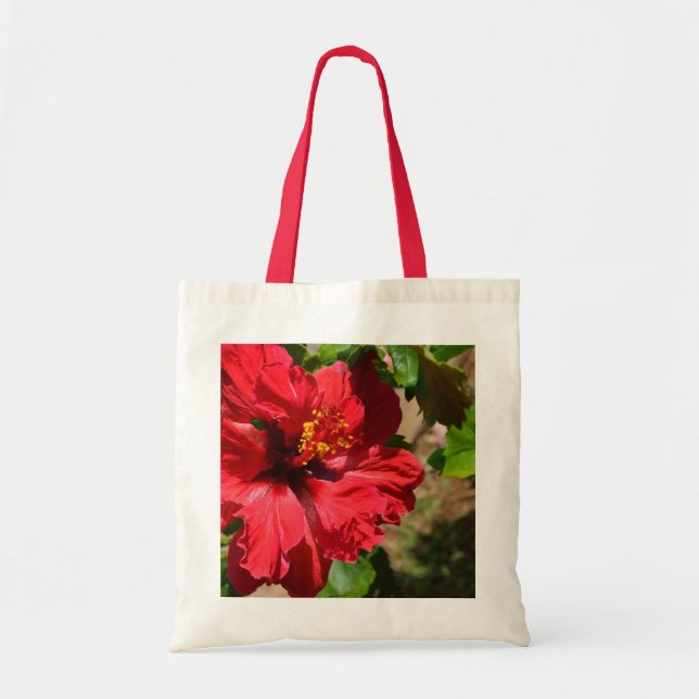 Bolsa Tote Red Hibiscus Bag (Frente)