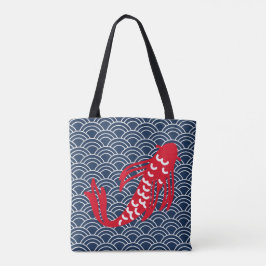 Bolsa Tote Red Koi Fish