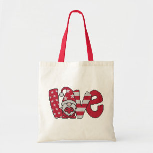 Bolsa Tote Red Love Gnomo 1 Token Bag