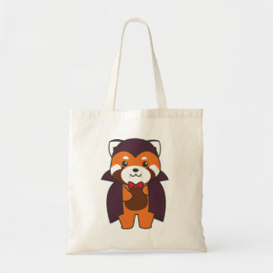 Bolsa Tote Red Panda Halloween Vampiro do Diabo Bonito