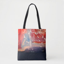 Bolsa Tote Red Planet, Abstract Art