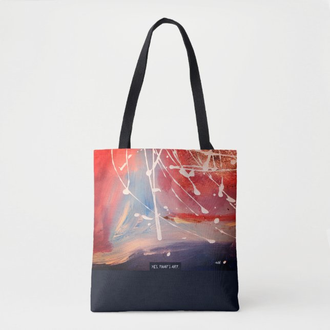 Bolsa Tote Red Planet, Abstract Art  (Frente)