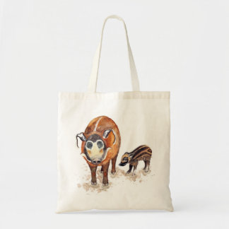 Bolsa Tote Red River Hog Trabalho de arte Tote Bag