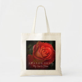 Bolsa Tote Red Rose Macro Analog Soul Aesthetic Tote Bag