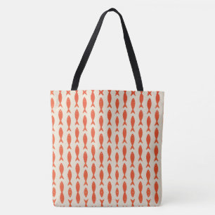 Bolsa Tote Red Sardinha Fish Summer