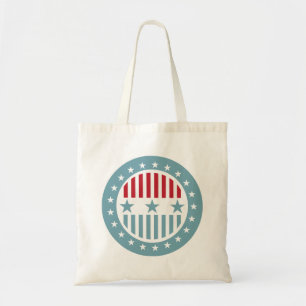 Bolsa Tote Red White e Blue Stars 4 de julho Tote Bag