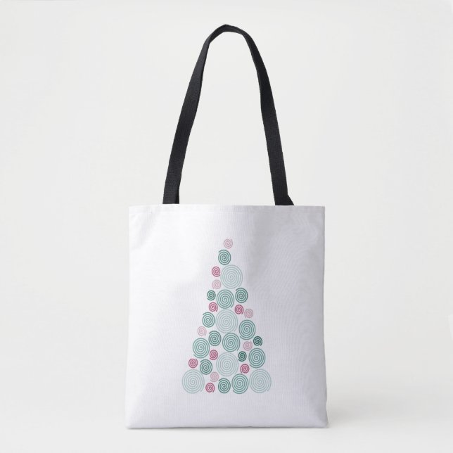 Bolsa Tote Redemoinho de Sempre-verde (Frente)