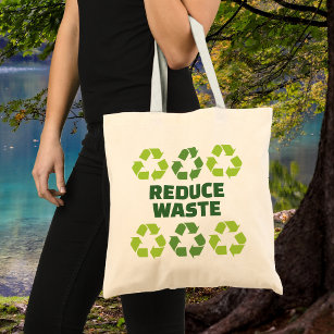 Bolsa Tote Reduza a Canvas personalizada de resíduos