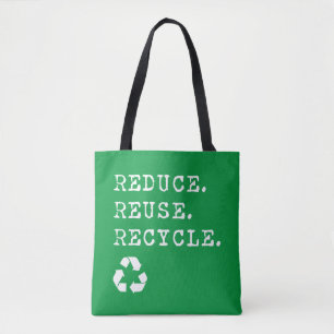 Bolsa Tote Reduza o Reciclar de reutilização