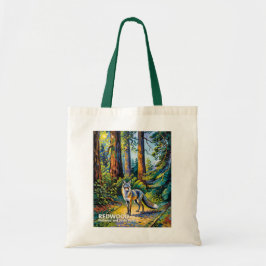 Bolsa Tote Redwood National Park Van Gogh Forest Fox Custom