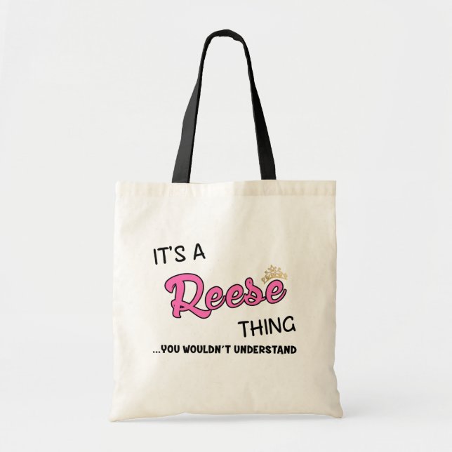 Bolsa Tote Reese algo que você não entenderia (Frente)