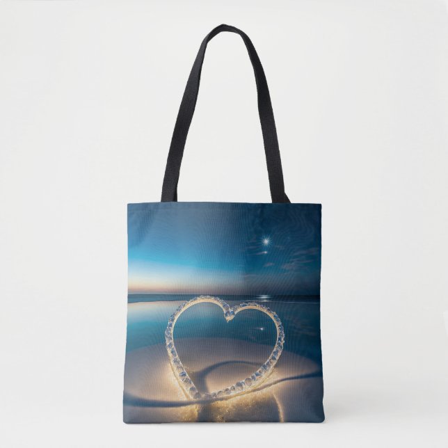 Bolsa Tote Reflexão Celestial sobre Amor (Frente)