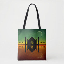 Bolsa Tote Reflexão da Noite Oriental em 1001