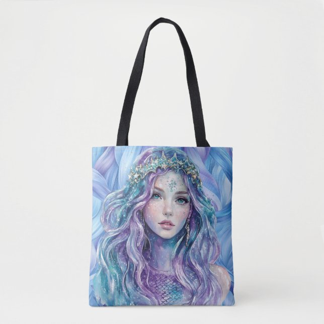 Bolsa Tote Reflexão Mística Sereia Tota Bag- (Frente)