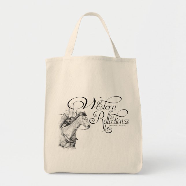 Bolsa Tote Reflexão Ocidental (Barrel Racer) (Frente)