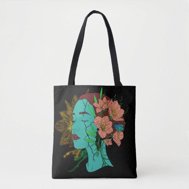 Bolsa Tote Reflexões no Trabalho de arte (Frente)