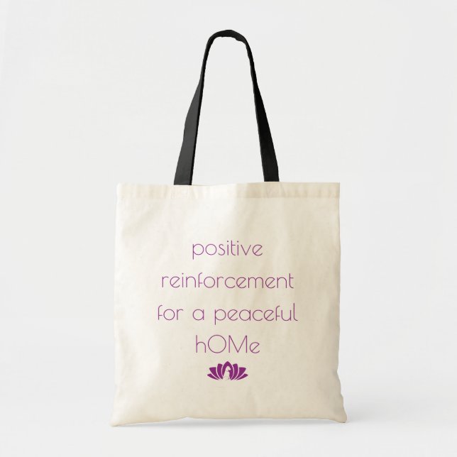 Bolsa Tote "Reforço Positivo" Tote Bag (Frente)