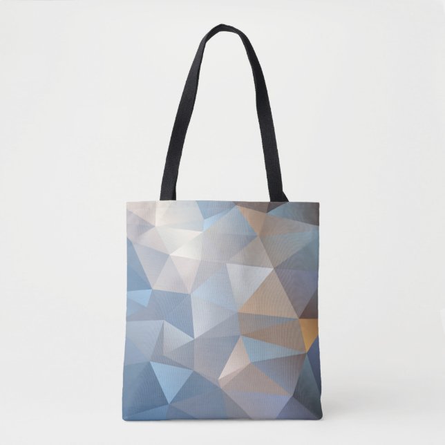 Bolsa Tote Refrigere o teste padrão abstrato do triângulo (Frente)