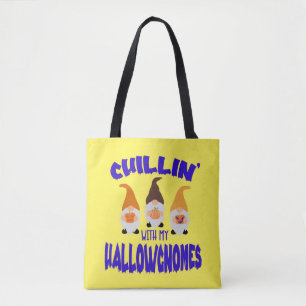 Bolsa Tote Refrigerindo Com Gnomos Halloween Trick ou Tratand