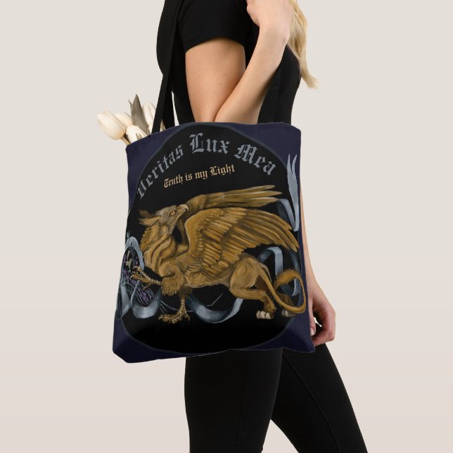 Bolsa Tote Regal Dourada Griffin (Close Up)