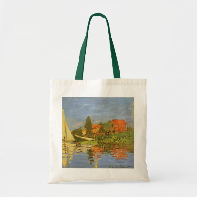 Bolsa Tote Regata em Argenteuil de Claude Monet (Frente)