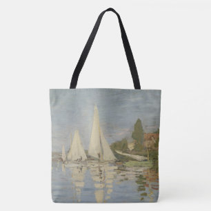 Bolsa Tote Regatas em Argenteuil, Pintura a Óleo, Claude Mone