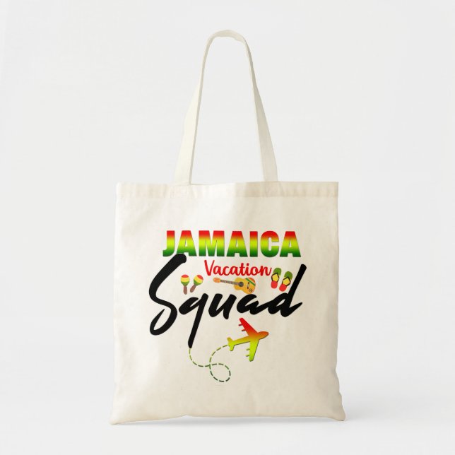 Bolsa Tote Reggae de Correspondência de Grupo de Férias da Ja (Frente)