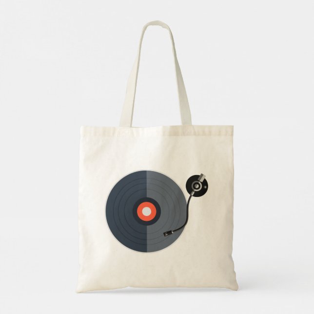Bolsa Tote Registro de vinilo (Verso)
