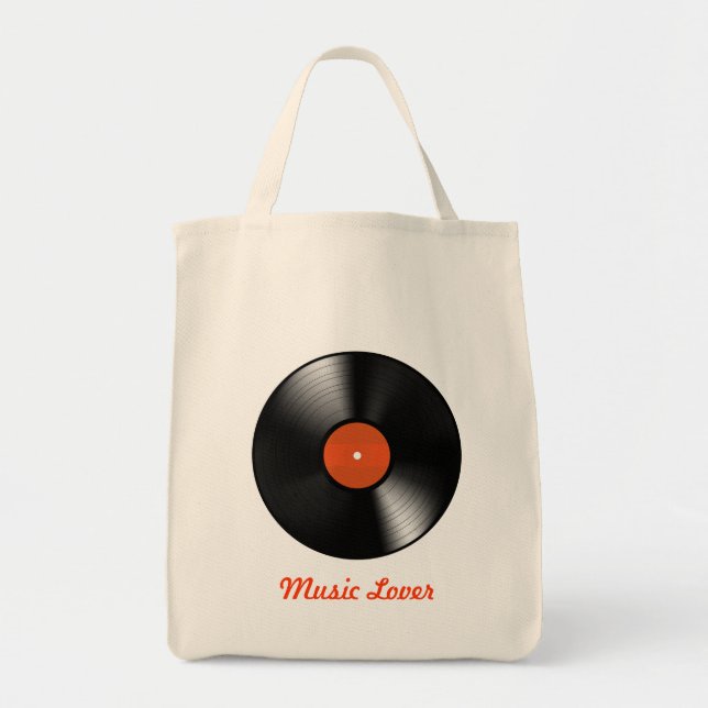 Bolsa Tote Registro de vinilo (Frente)