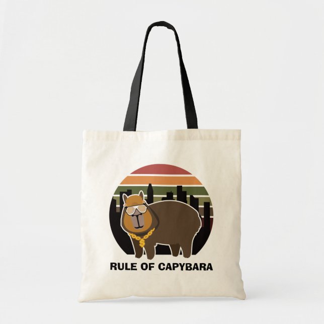 Bolsa Tote Regra de Capybara - Capybara tem sujeira! (Frente)