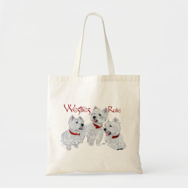 Bolsa Tote  Regra de Westies! (Frente)