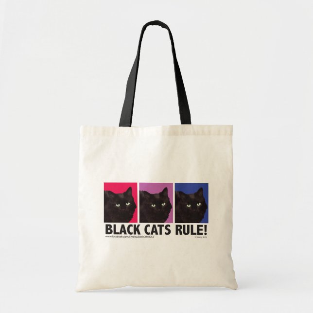 Bolsa Tote REGRA dos gatos pretos! Sacola (Frente)