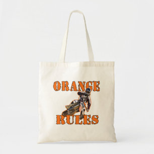 Bolsa Tote Regras alaranjadas