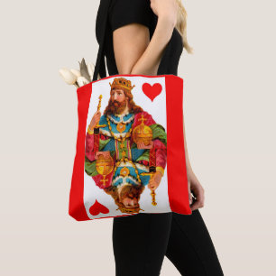 Bolsa Tote Rei da rainha dos corações dos corações