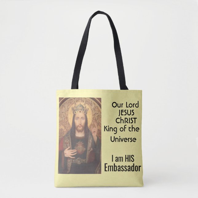 Bolsa Tote Rei do Universo (Frente)