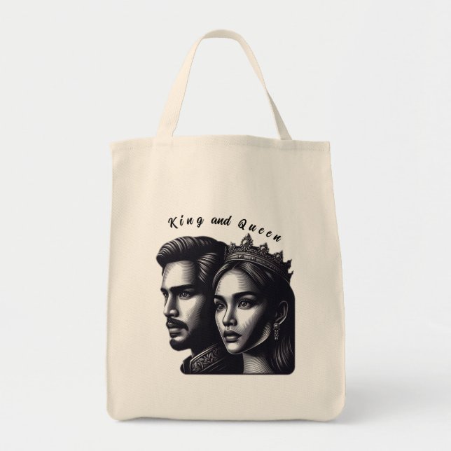 Bolsa Tote Rei e rainha (Frente)