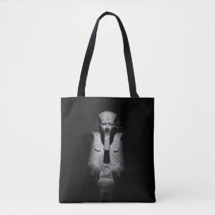 Bolsa Tote Rei faraó preto e branco