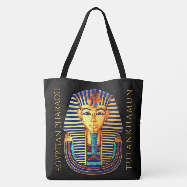 Bolsa Tote Rei Tutankhamun Antigo Faraó Egípcio (Verso)